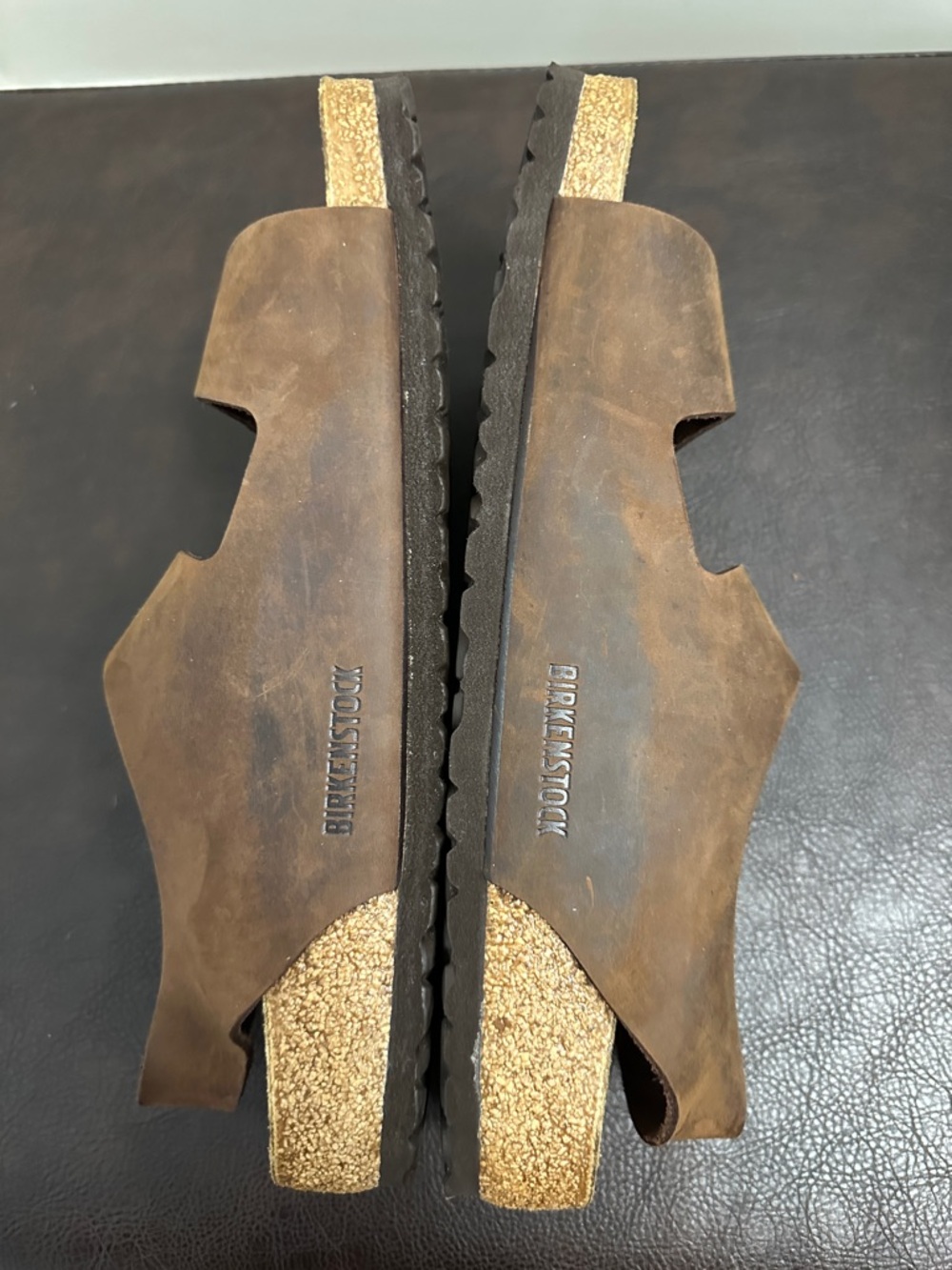 Sz43 New Men’s Birkenstock Havana Milano Oiled Leather Sandals - Picture 8 of 14